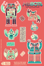 Load image into Gallery viewer, NoBots Glow in The Dark Vinyl Sticker Sheet