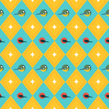 Load image into Gallery viewer, BORBS 24"x36" Wrapping Paper - Tanagers and Great Tits