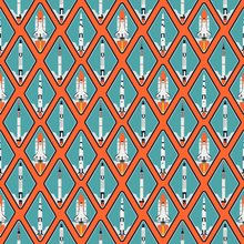 Load image into Gallery viewer, Go For Launch Space Rocket 24"x36" Wrapping Paper