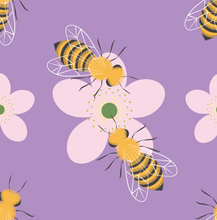 Load image into Gallery viewer, Bees and Blackberry Flowers WILD 24&quot;x36&quot; Wrapping Paper

