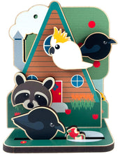 Load image into Gallery viewer, BORBs Wooden Pin Holder Medium Standee - A Frame Cabin