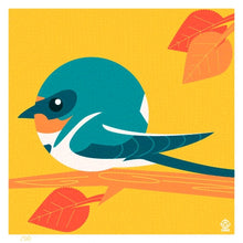 Load image into Gallery viewer, Barn Swallow 4x4 Limited Edition Print