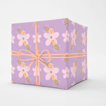 Load image into Gallery viewer, Bees and Blackberry Flowers WILD 24"x36" Wrapping Paper
