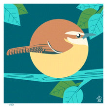 Load image into Gallery viewer, Carolina Wren 4x4 Limited Edition Print