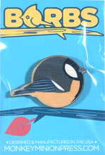 Load image into Gallery viewer, BORBS Greater Tit Wooden Magnet
