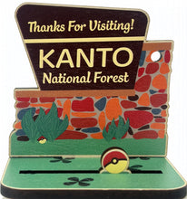 Load image into Gallery viewer, Kanto National Forest Wooden Pin Holder Small Standee