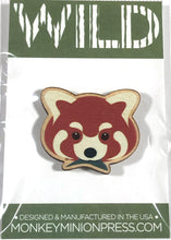 Load image into Gallery viewer, Red Panda WILD Wooden Pin
