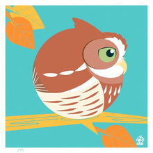 Load image into Gallery viewer, Eastern Screech Owl 4x4 Limited Edition Print