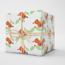 Load image into Gallery viewer, BORBs Winter Cardinals 24"x36" Wrapping Paper