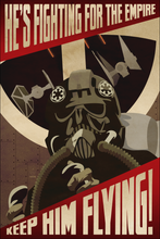Load image into Gallery viewer, Keep Him Flying Empire Propaganda 12x18 Print