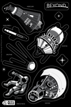 Load image into Gallery viewer, BEYOND Space Race Vinyl Sticker Sheet