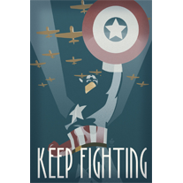 Keep Fighting 12x18 POPaganda Print