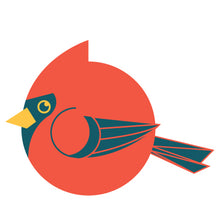 Load image into Gallery viewer, BORBS Cardinal Wooden Pin or Magnet