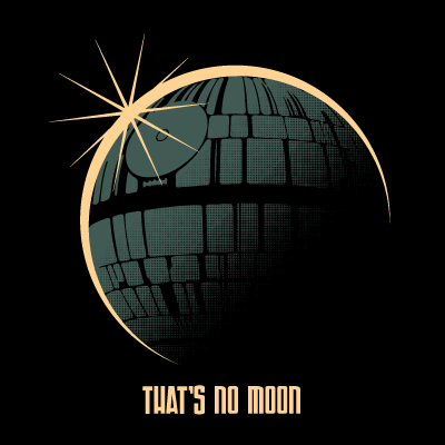 That's No Moon Eclipse 8X8 Art Print