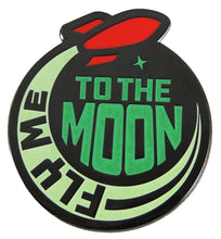 Load image into Gallery viewer, Fly Me To The Moon Glow in the Dark Enamel Pin