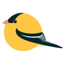 Load image into Gallery viewer, Goldfinch Wood Pin