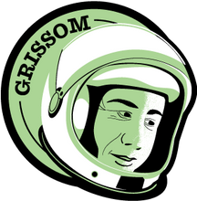 Load image into Gallery viewer, Astronaut Gus Grissom Wood Magnet
