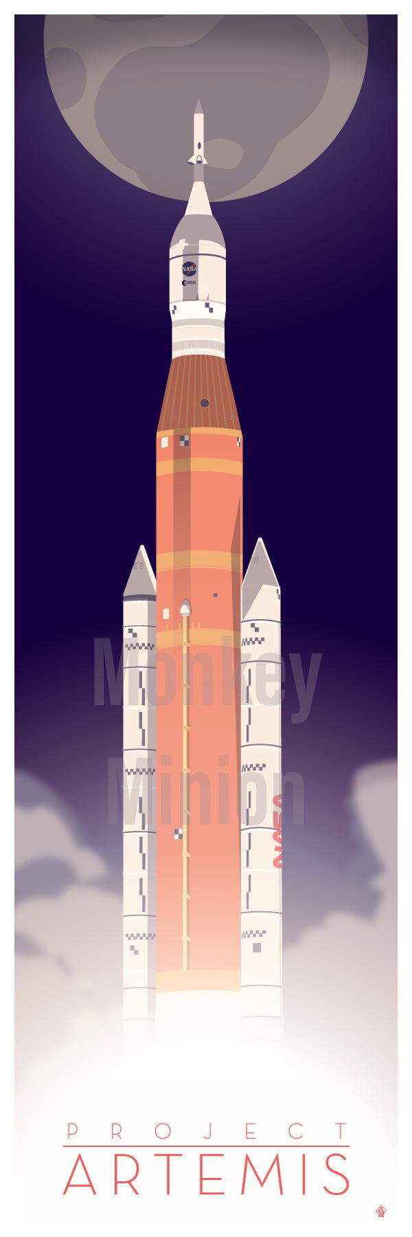 Project Artemis SLS Space Launch System 12x36 POPaganda print