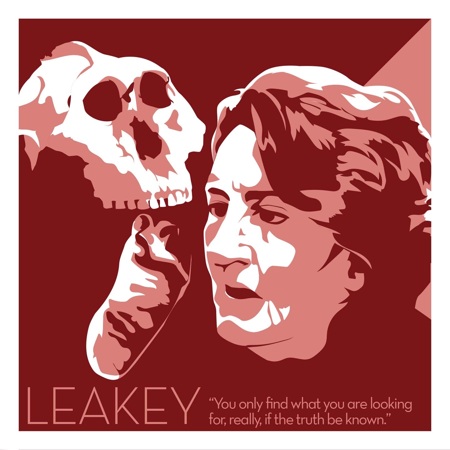 Mary Leakey - Eureka Giclee 6x6 Print