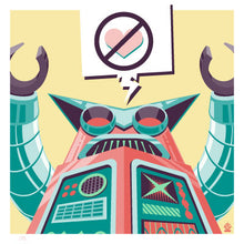 Load image into Gallery viewer, NOBOT No Love 4x4 Limited Edition Giclee Print
