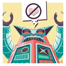 Load image into Gallery viewer, NOBOT No Love 4x4 Limited Edition Giclee Print
