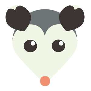 Possum WILD Wooden Pin