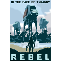 Load image into Gallery viewer, Rebel in the Face of Tyranny - 12x18 POPaganada Print