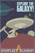 Load image into Gallery viewer, Explore The Galaxy WPA Style 12x18 POPaganda Print