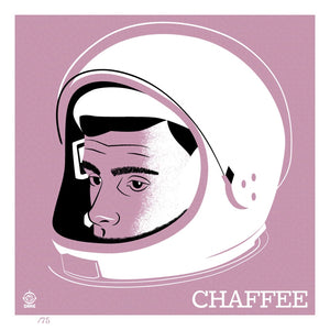 Astronaut Rodger Chaffee 4x4 Limited Edition Giclee Print