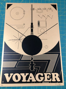 Voyager 77 Gold Metallic Limited Edition 13x19 Print