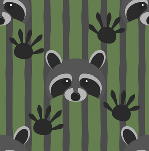 Cute Raccoon Wild 24"x36" Wrapping Paper