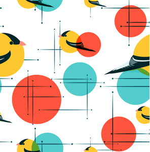 BORB 24"x36" Wrapping Paper - MCM Goldfinch