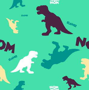 NOM NOM NOM Dinosaur 24"x36" Wrapping Paper