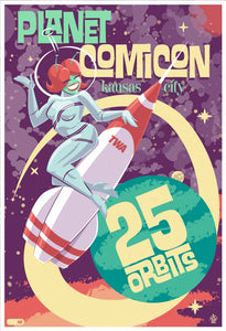 Planet Comicon 2024 TWA Rocket 13x19 Limited Edition Giclee