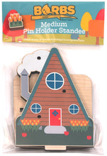 Load image into Gallery viewer, BORBs Wooden Pin Holder Medium Standee - A Frame Cabin
