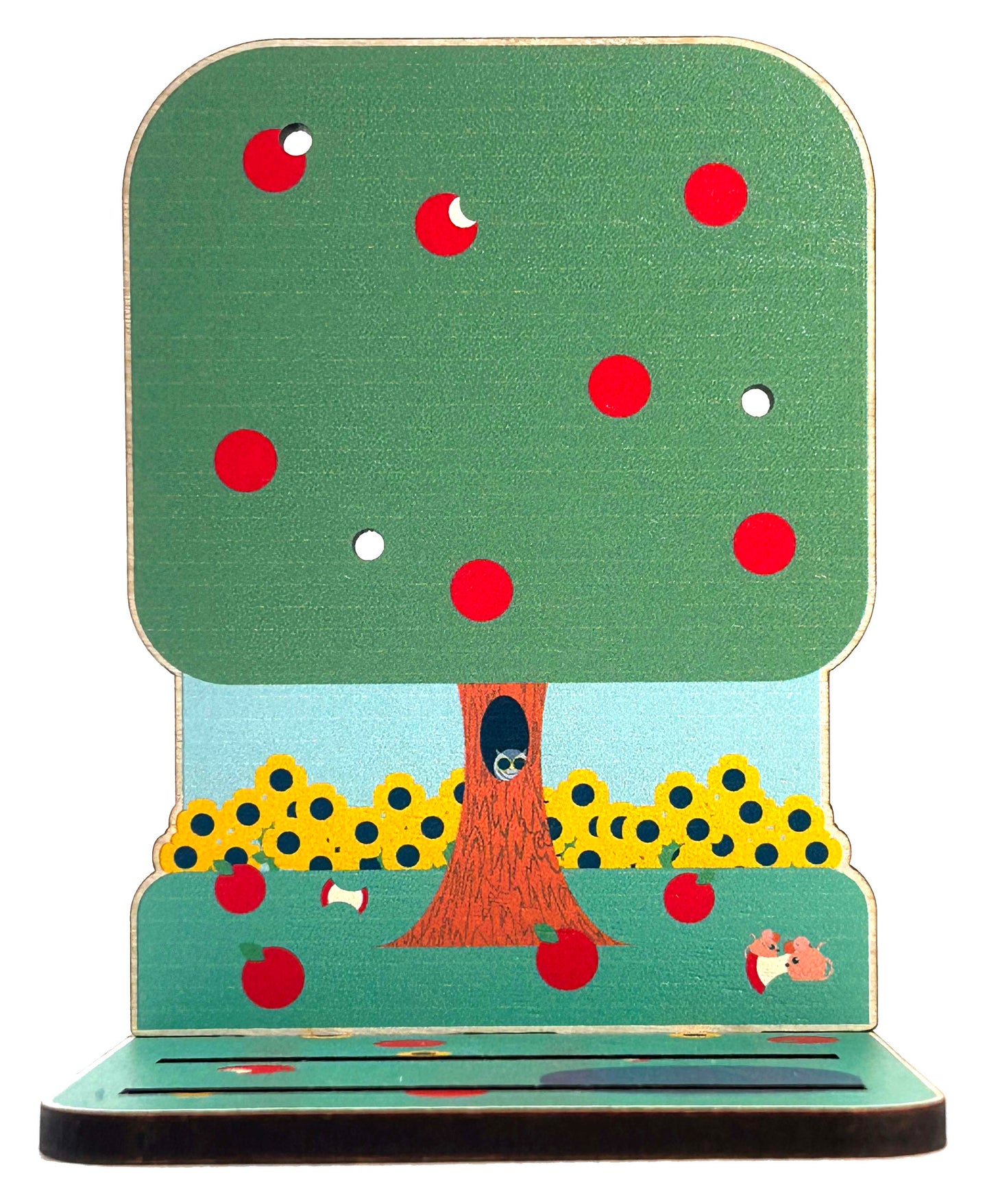 BORBs Wooden Pin Holder Medium Standee - Apple Tree