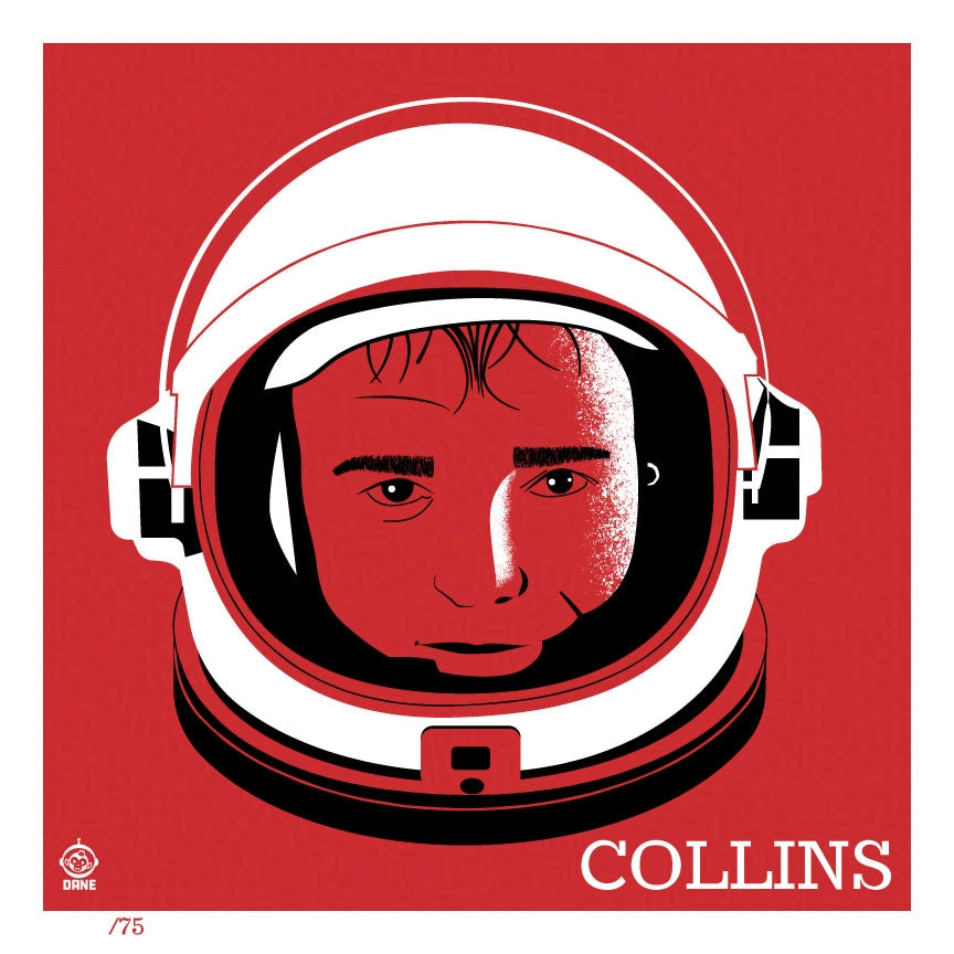 Astronaut Michael Collins 4x4 Limited Edition Art Print – Monkey