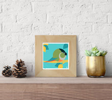 Load image into Gallery viewer, Green Cheeked Parakeet 4x4 Limited Edition Print
