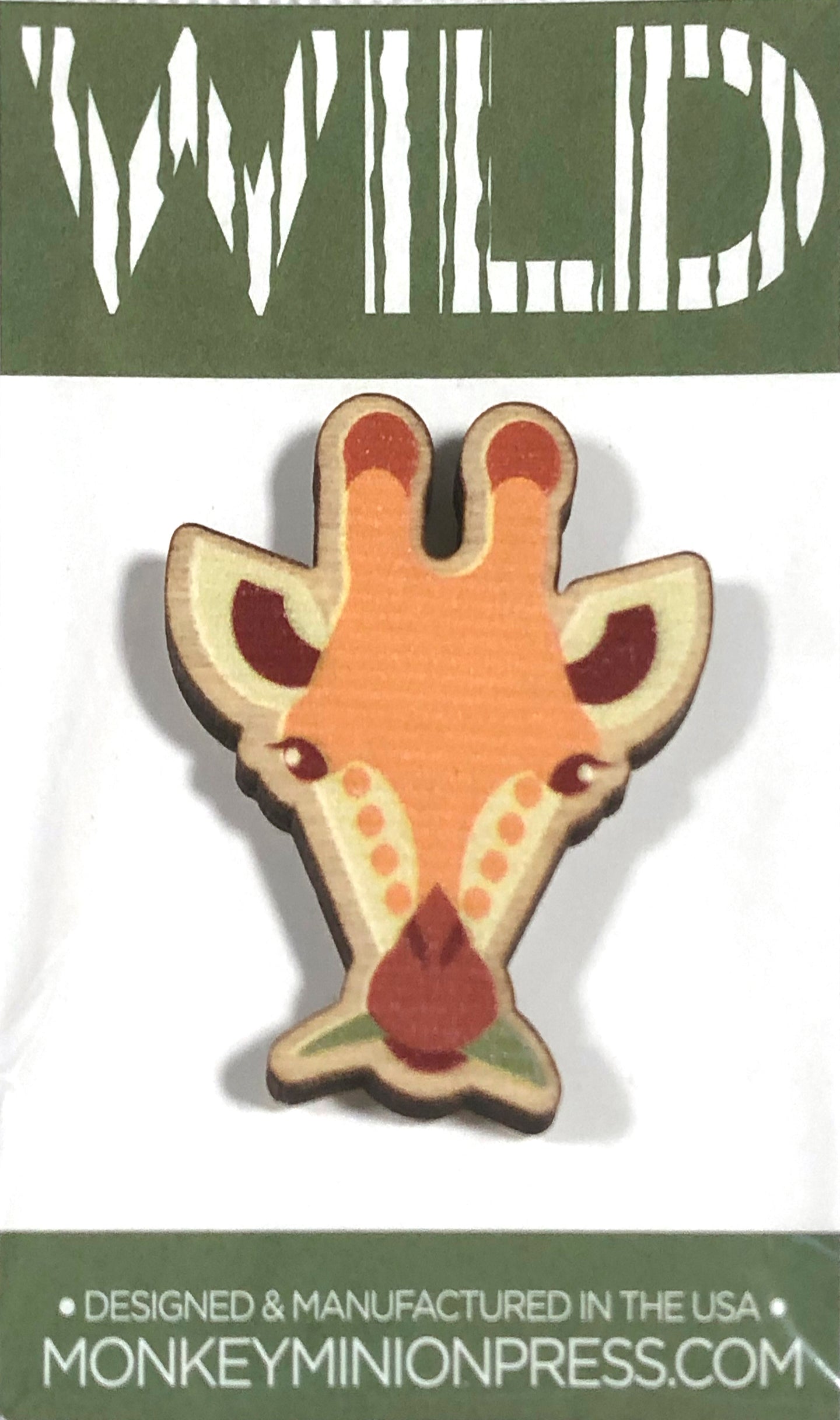 Giraffe WILD Wooden Pin