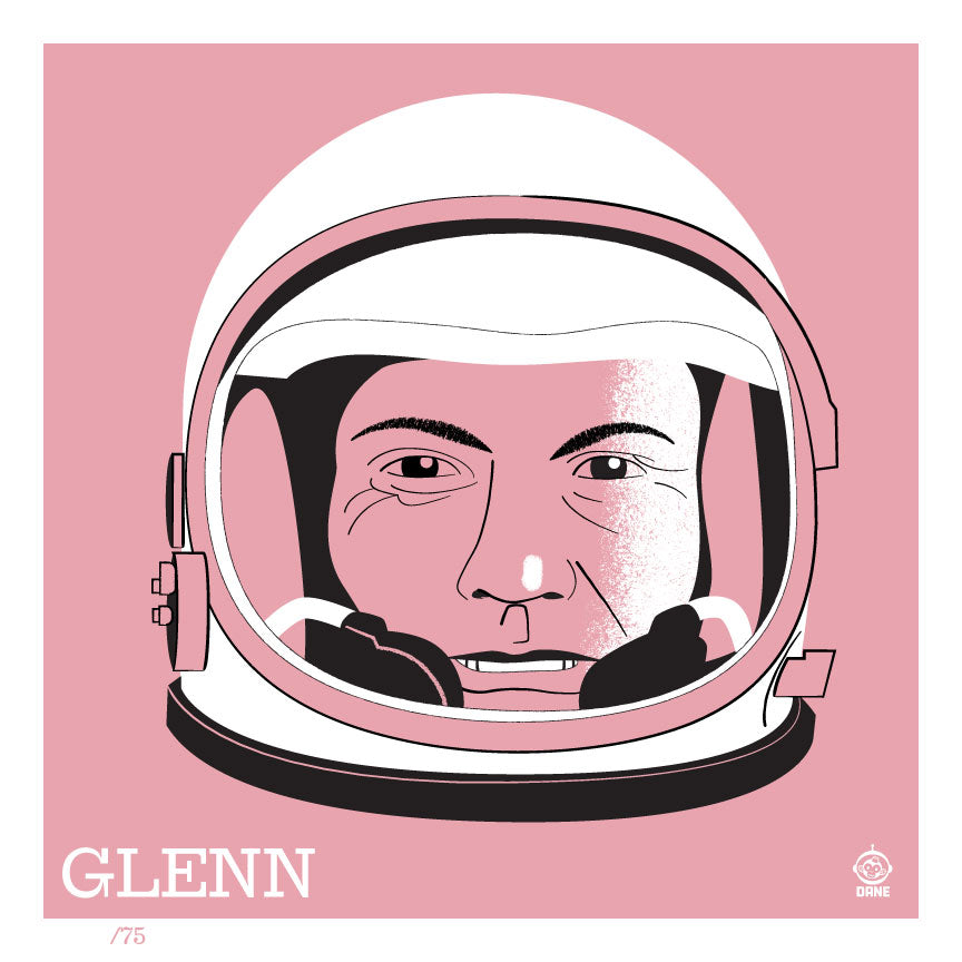 Astronaut John Glenn 4x4 Limited Edition Art Print