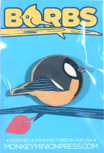 BORBS Greater Tit Wooden Magnet