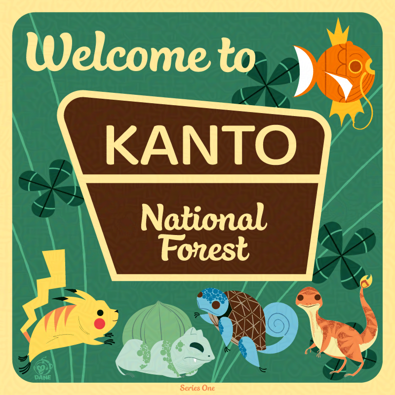 Kanto National Forest 8x8 Print - Series One