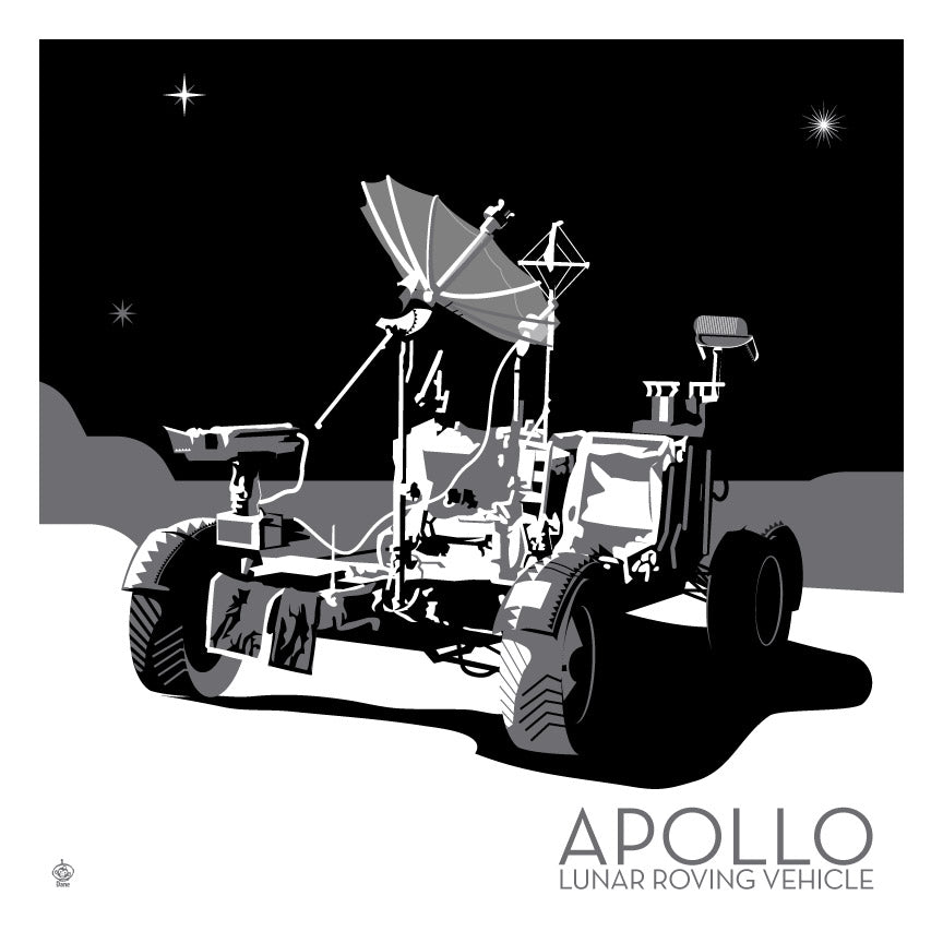 Apollo Lunar Rover - 10x10 Giclee Print