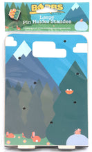 Load image into Gallery viewer, BORBs Wooden Pin Holder Large Standee - Mountains
