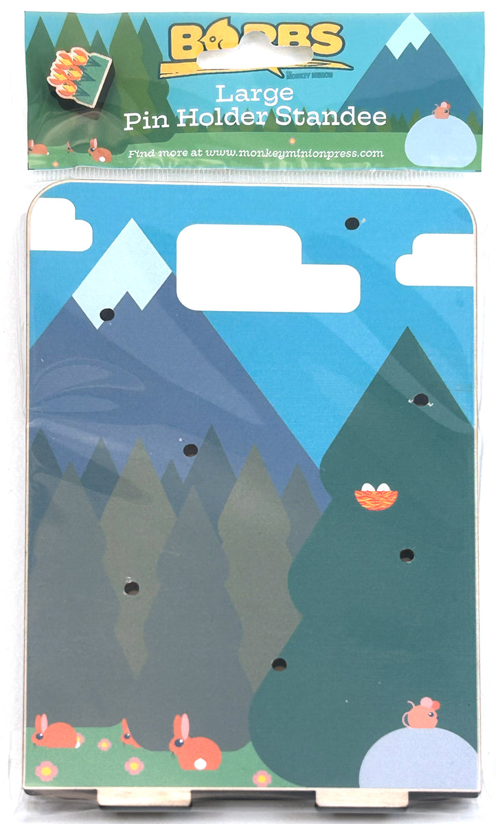 BORBs Wooden Pin Holder Large Standee - Mountains – Monkey Minion
