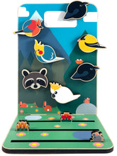 Load image into Gallery viewer, BORBs Wooden Pin Holder Large Standee - Mountains
