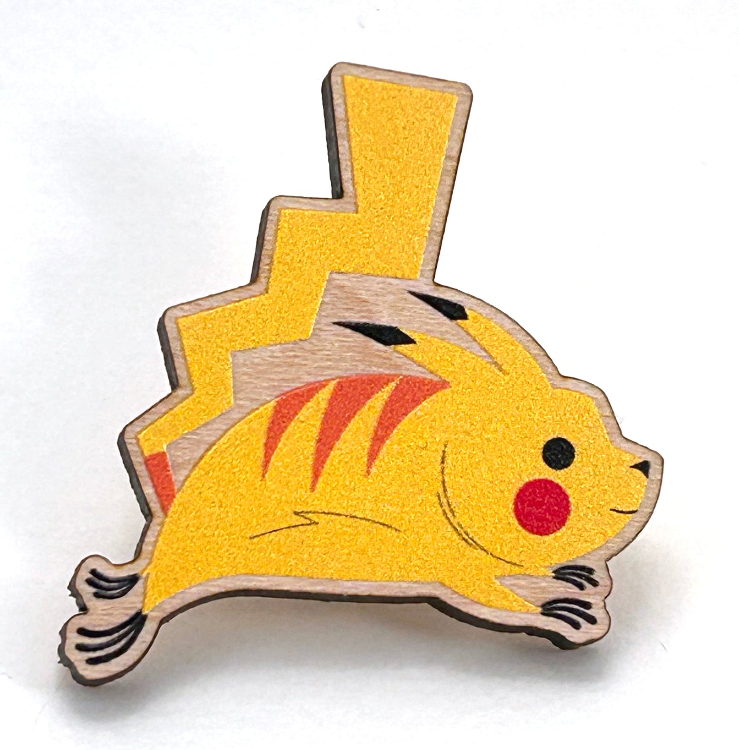 Kanto National Forest Wooden Pin Pikachu