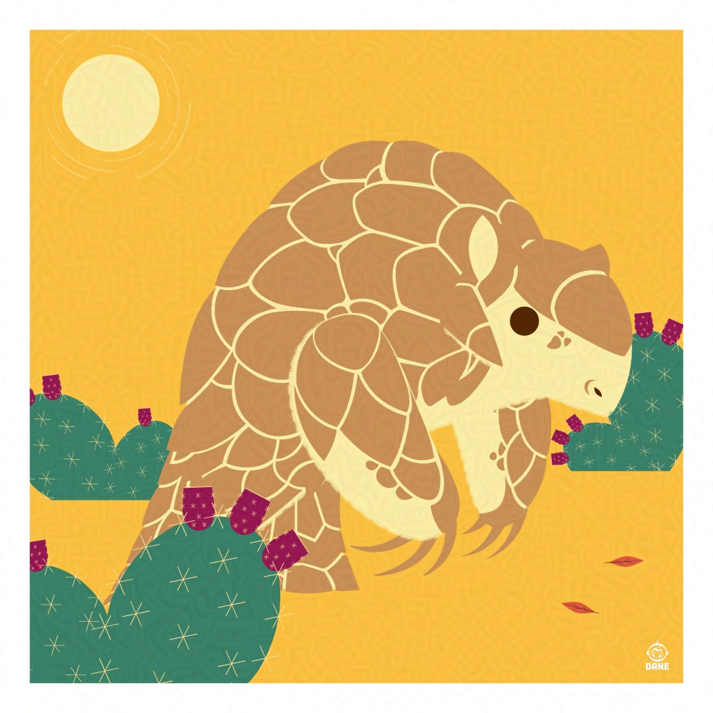 Sandshrew 8x8 Mid-Century Modern Giclee Print