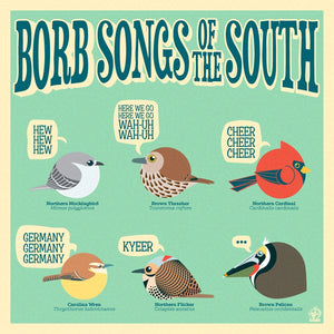 Borbs Songs of the South 8x8 Giclee Art Print