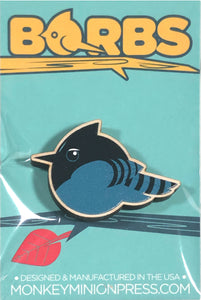 BORBS Steller's Jay Wooden Pin